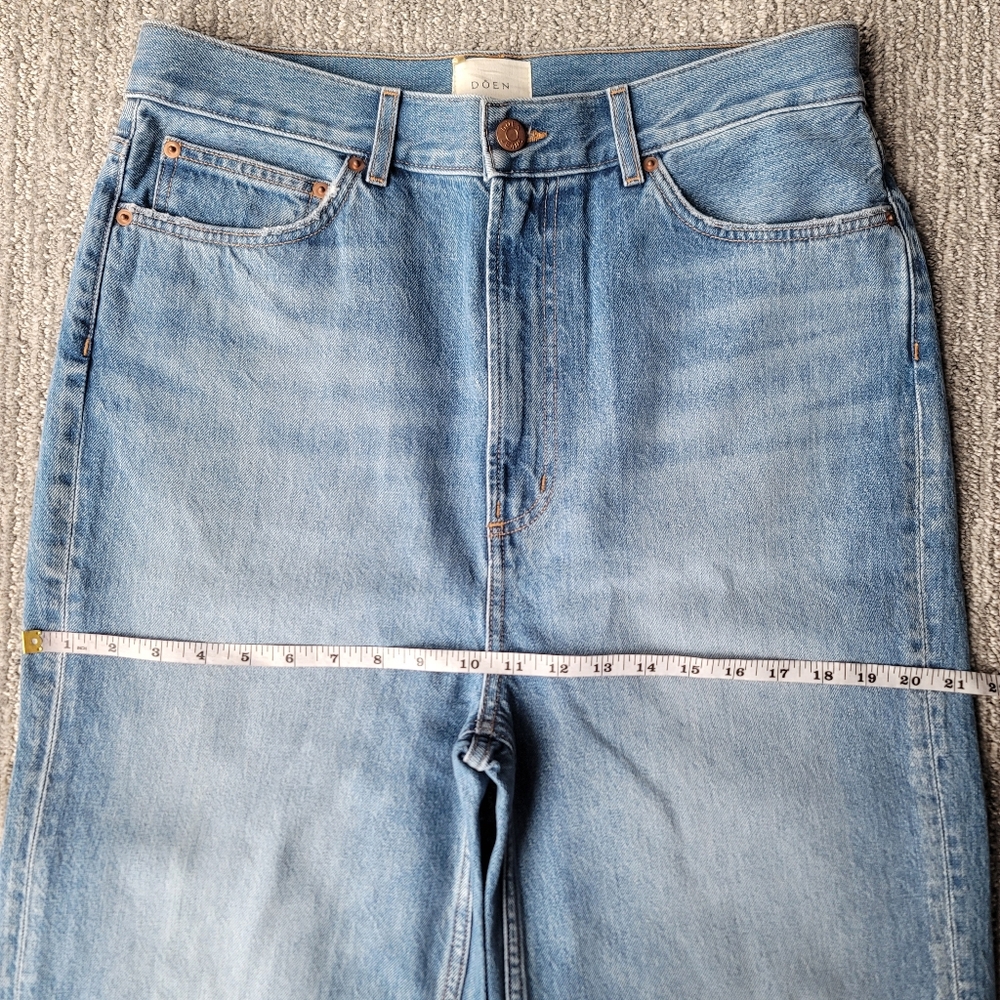 NWT Doen Laurent Wide Leg Ultra High Rise Jean, Size 31, Color Vilaine Wash - Picture 8 of 11